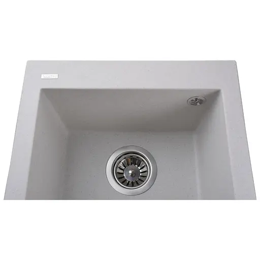 Гранітна мийка Globus Lux Lama перлина 410x500 мм, Сірий - фото 4