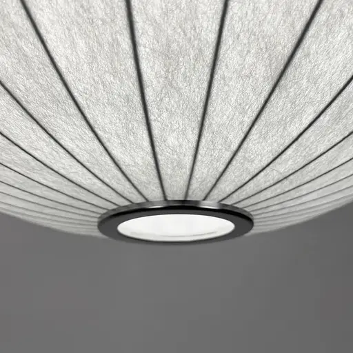 Дизайнерский светильник с полимерным овальным абажуром Ø50x24 см Line F AK03-500 x 240 Белый - фото 6