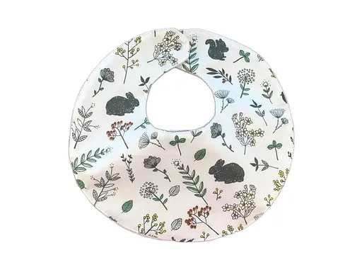 Непромокаемый слюнявчик Moontime "Листочки" - фото 1