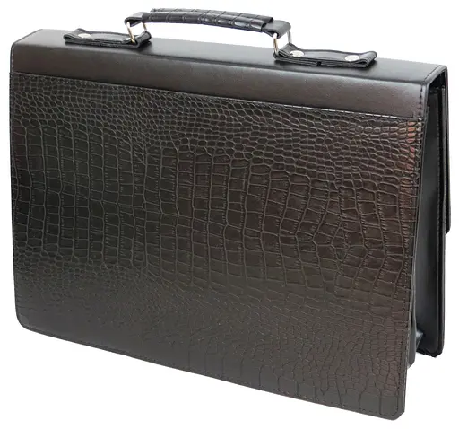 Діловий портфель зі штучної шкіри Portfolio 40х28х6-12 см sum0025042 - фото 6