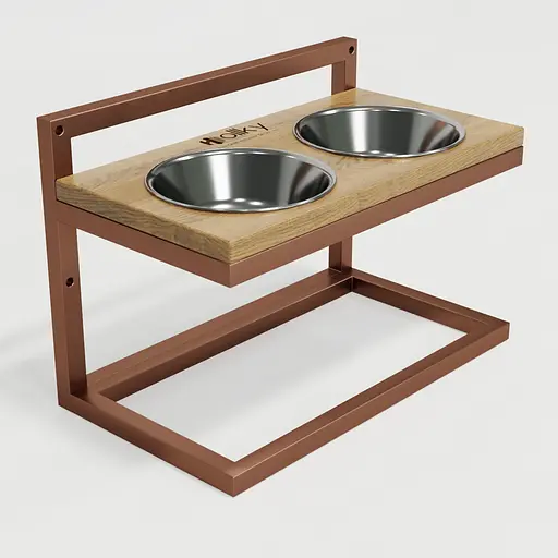 Hollky Flex M — миски на регульованій підставці для середніх собак (2 × 0.85 л) - фото 3