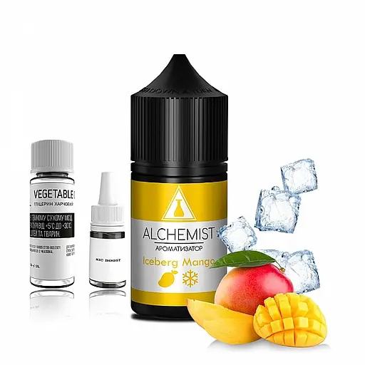 Набор компонентов для самозамеса солевой заправки ALCHEMIST 30 мл Iceberg Mango Манго Холодок, 0-50 мг (18090)