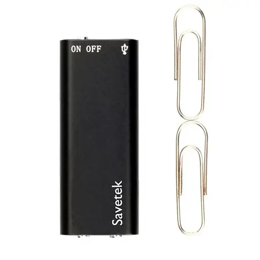 Найменший диктофон Savetek 200 (GS-R01s), 16 ГБ пам'яті, активація запису голосом, 190 годин запису (100537-2) - фото 4