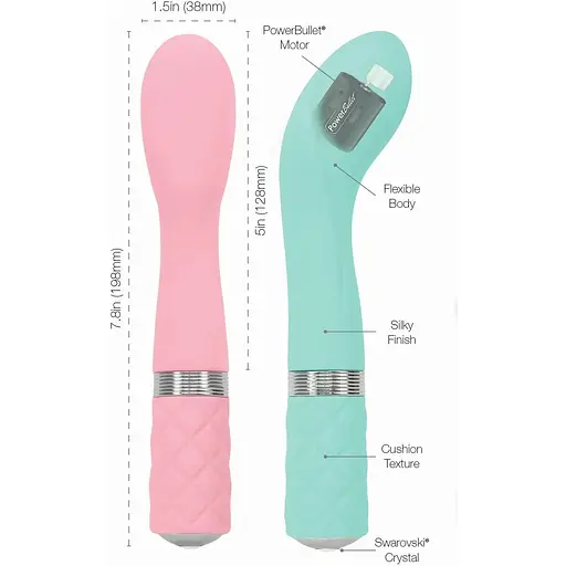 Розкішний вібратор Pillow Talk - Sassy Teal - фото 11