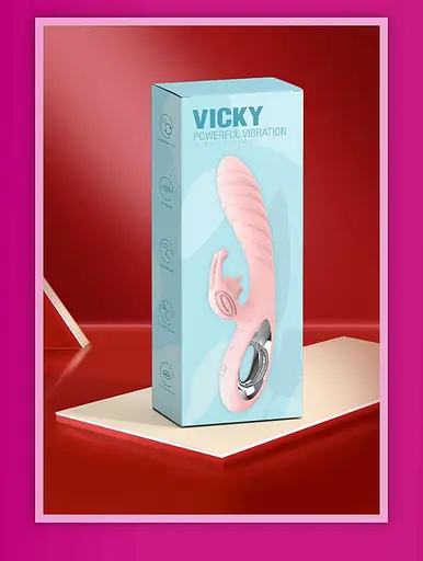 Вібратор-кролик B - Series Lyla Boss Series Vicky 20.4 см рожевий - фото 2