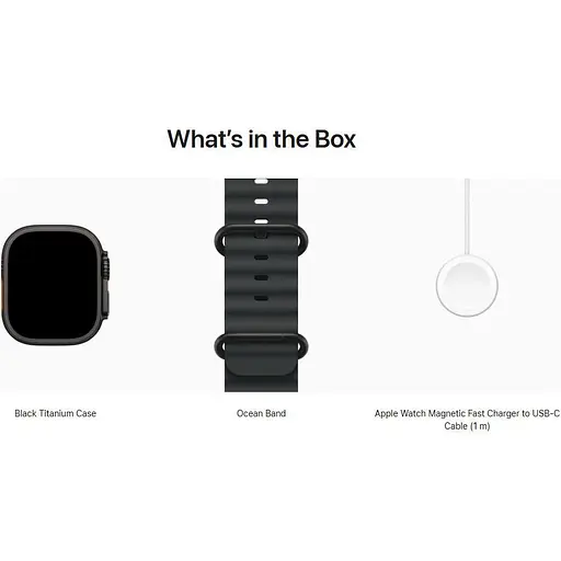 Смарт-часы Apple Watch Ultra 3, 49 мм Black Titanium Case with Black Ocean Band MF0J4 (145322) - фото 4
