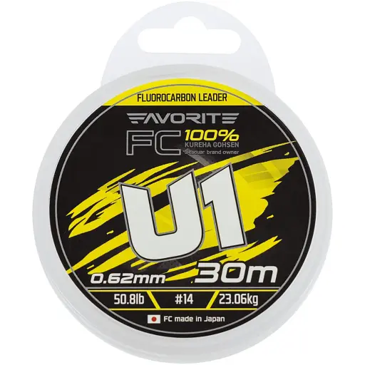 Флюорокарбон Favorite U1 FC 30 м 14/0.62 мм 50.8 lb/23.06 кг - фото 2