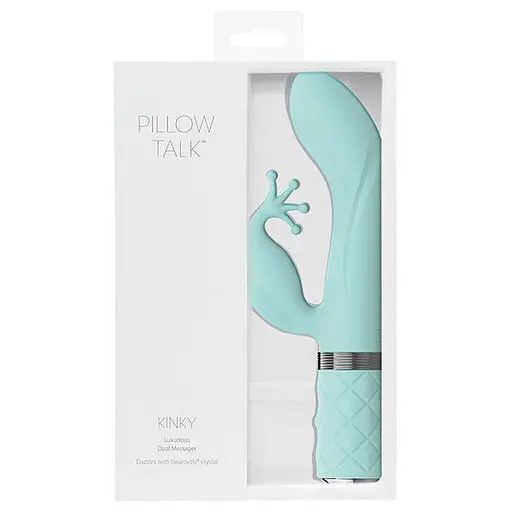 Вібратор кролик Pillow Talk Kinky Teal 21 см зелений - фото 6