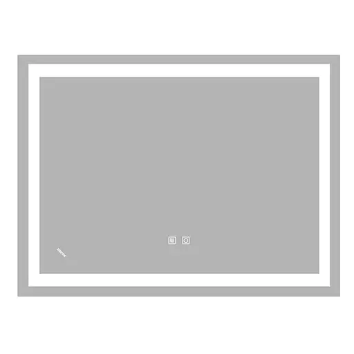 Зеркало Zerix Kubix MR03-80x60-Reverse с LED Touch, Anti-fog, димером, регулятором яркости ZX6053 - фото 1