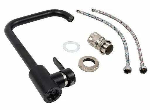 Смеситель для кухни Platinum KT 11 (3008B-FH) Черный матовый (SP000034328) - фото 2