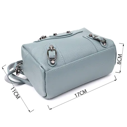 Женская сумка Vintage из натуральной кожи с современным декором 17х11х8 см sum0027634 - фото 3