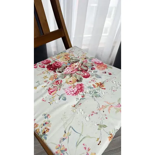 Водоотталкивающая подушка на стул Цветочный принт (2 шт.) - фото 9