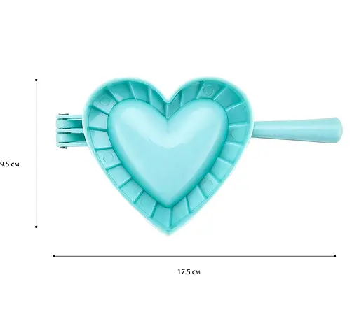 Форма ліплення для пельменів, вареників та равіолі у вигляді серця, Kitchen Master Рожевий 85822 - фото 5