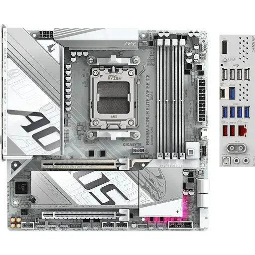 Материнская плата Gigabyte B850M Aorus Elite WIFI 6E Ice [139975] - фото 5