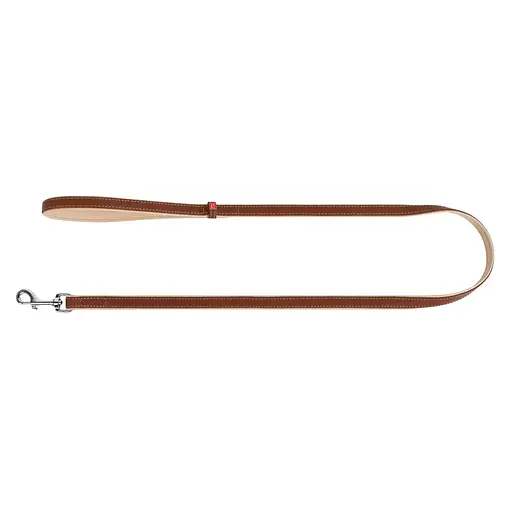 Поводок для собак Waudog Soft кожаный Ш 18 мм, Дл 122 см коричневый - фото 2