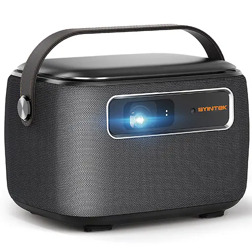 Портативний проектор BYINTEK R20 Max / 1280 х 800Р / 750 ANSI lm / Android TV 11 / Wi-Fi / Bluetooth / Акумулятор 15600 мА·г