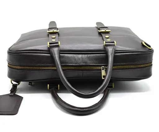 Чоловіча шкіряна сумка TARWA 39х30х8 см sum0026101 - фото 4