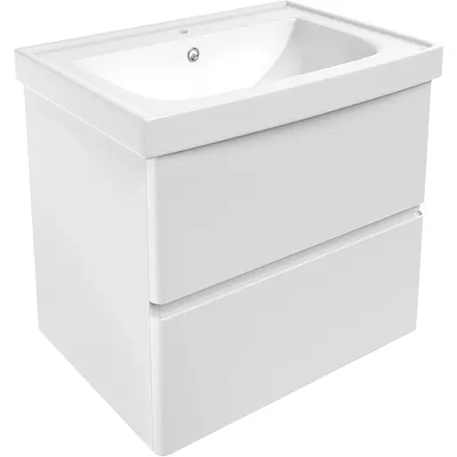 Тумба з умивальником Volle Oliva 65 см 15-45-61 Білий - фото 1