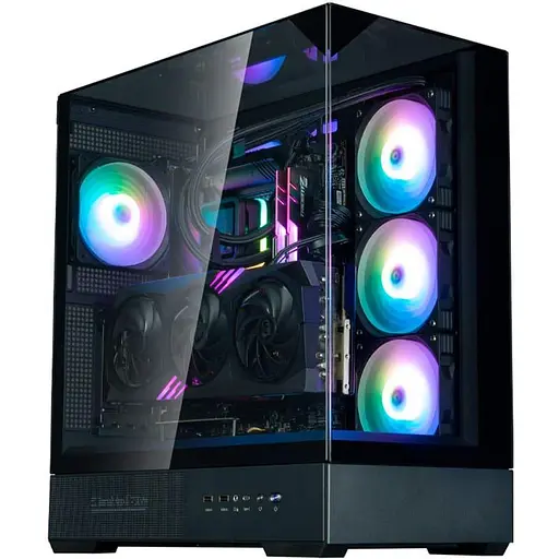 Корпус Zalman P40 Prism Plus ARGB без блока питания, черный (P40PRISMPLUSBLACK) - фото 6