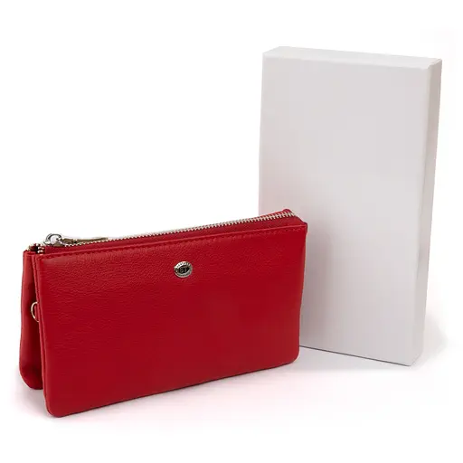 Женский кожаный кошелек-клатч ST Leather 19.2х10х2 см acs0015950 - фото 5