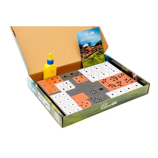 Деревянный 3D конструктор Поезд PuzzleOk Puz-00924 231 деталь - фото 9