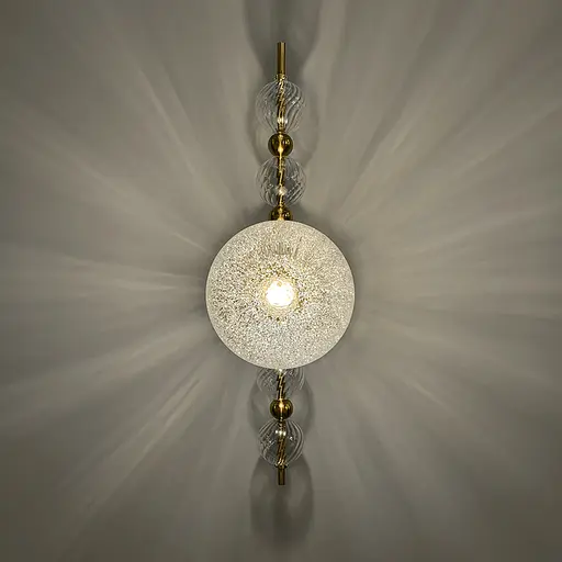 Сучасний лінійний латунний бра у стилі Постмодерн Арт. WBM 48/1 Line F - фото 5