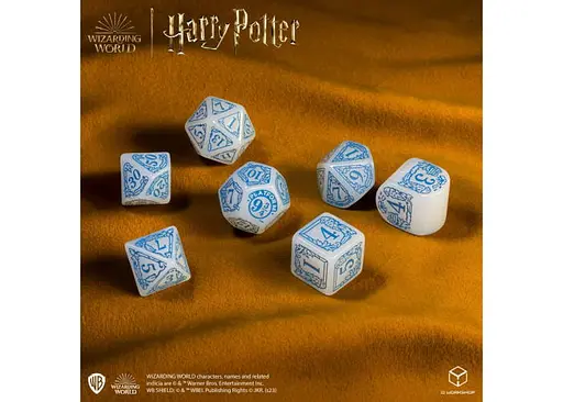 Набор кубиков Harry Potter. Ravenclaw Modern Dice Set - White , 7 шт. (190142/2023/3/B) - фото 3
