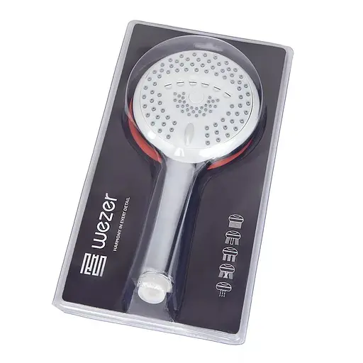 Ручний душ 5 режимів, хром Wezer WKY-39, Хром - фото 3