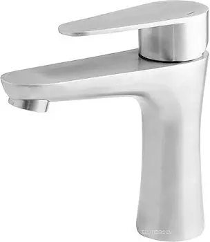 Змішувач для умивальника литий гусак Ø35 Wezer INX1B-04 1/10 Нержавіюча сталь - фото 2