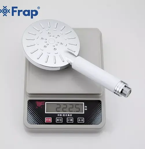 Душова лійка, 3-режим, білий/хром Frap F008, Білий - фото 6