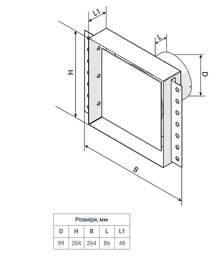 Декоративный вентилятор скрытого монтажа Vents 100 Стоун Л - фото 3