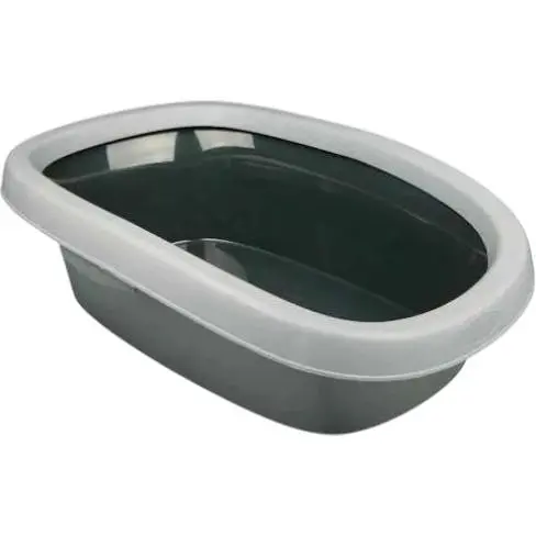 Туалет Trixie Carlo для кошек с бортами 38x17х58 см (пластик) - фото 1