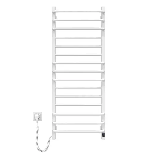 Електрична рушникосушка Navin Грандіс 480x1200 Sensor ліва з таймером біла 10-043153-5010, Білий, Ліве, Електронний - фото 2