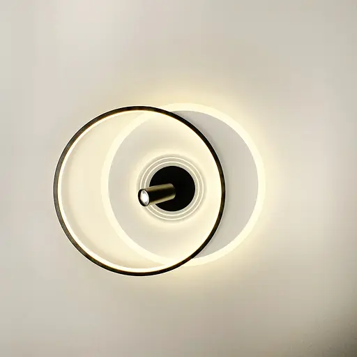 Стельова дизайнерська люстра LED Line.F MJ 50-500 BK+WT - фото 4