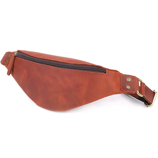 Чоловіча практична бананка із натуральної вінтажної шкіри SHVIGEL 29х11х4,5 см sum0027469 - фото 1