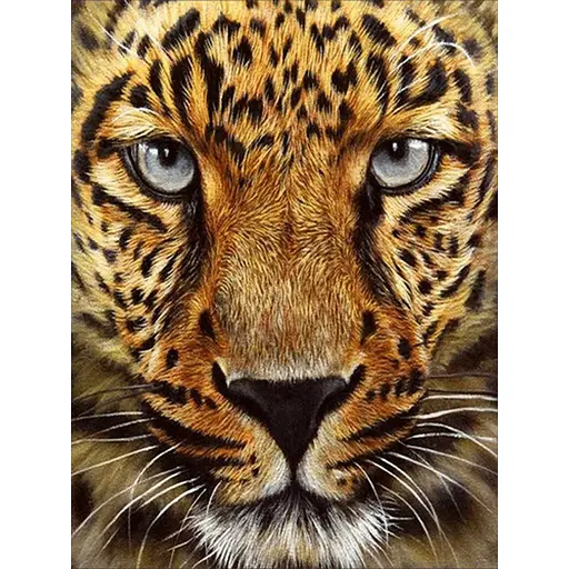 Алмазная мозаика Strateg ПРЕМИУМ Гепард без подрамника размером 30х40 см (JSDF79613) - фото 1