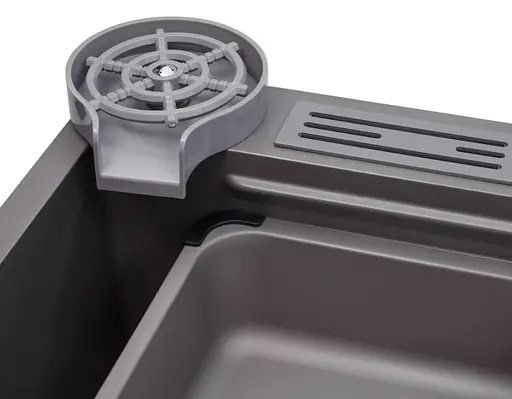 Кухонная мойка Kroner KRP Schwarze - SET7545NG PVD (3.0/0.8 мм) (CV033806) - фото 5