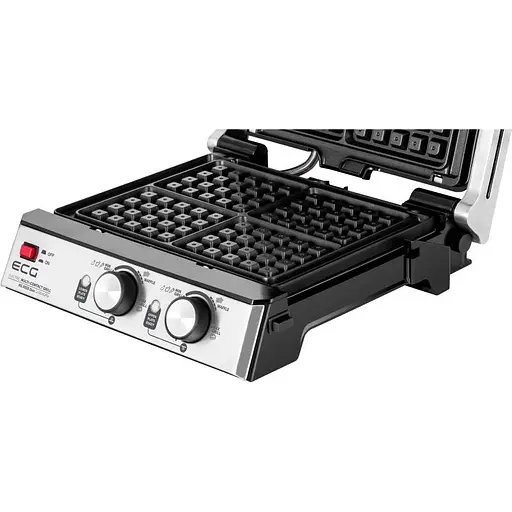 Гриль настільний ECG KG 2033 Duo Grill & Waffle - фото 2
