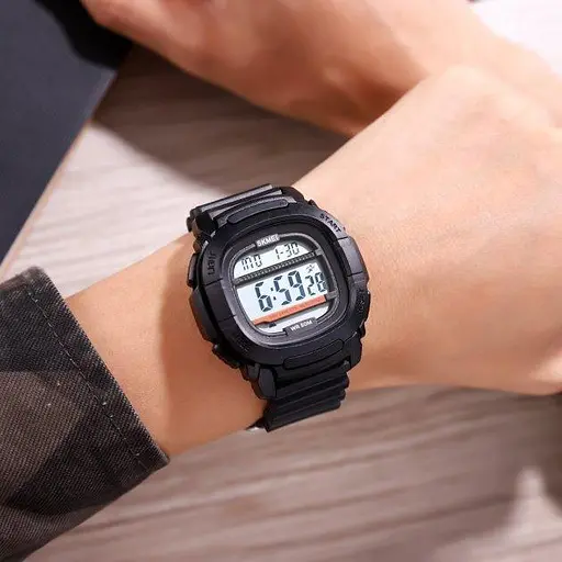 Чоловічий спортивний годинник Skmei 1657 Білий циферблат - фото 3