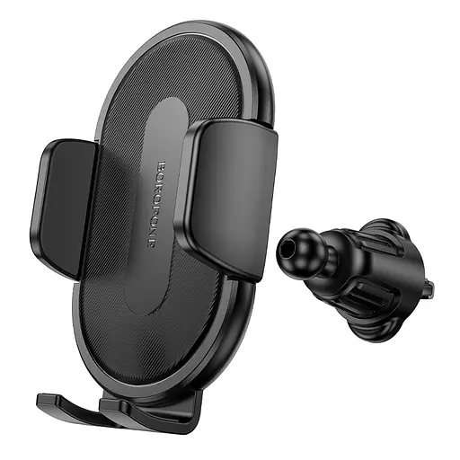 Автотримач для телефона BOROFONE BH133 Rio push-type car holder (air outlet) Black - фото 4