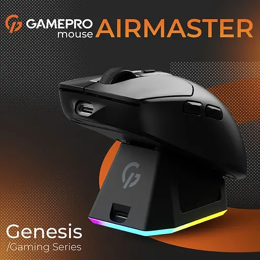 Мышь GamePro Genesis Airmaster Wireless/Bluetooth/USB PixArt PAW3311 Sensor Black (GM167B) - фото 11