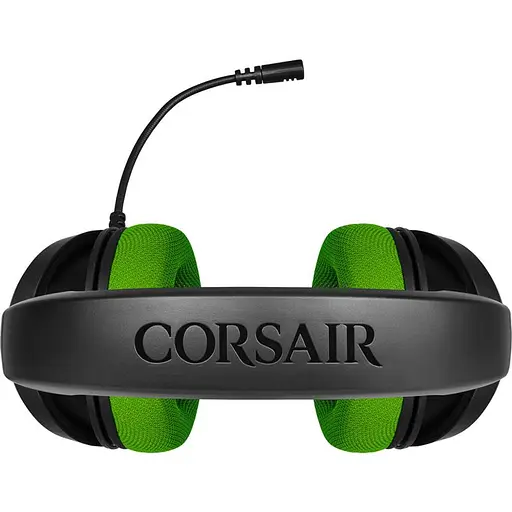 Игровые наушники Corsair HS35 Green со съемным микрофоном - фото 5