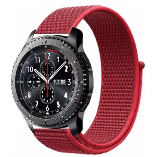 Ремешок DK CDK для Xiaomi Amazfit GTS 4 mini 20mm Nylon Sport Loop (012415) (red) - фото 2