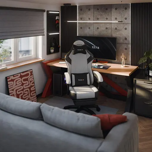 Компьютерное кресло Huzaro Force 3.7 Grey ткань - фото 7