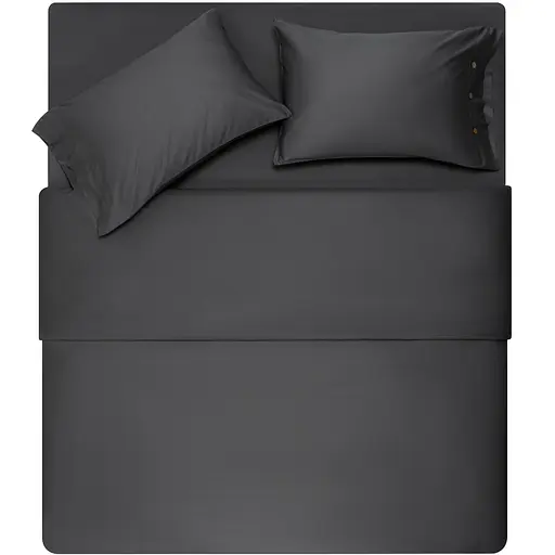 Простирадло на резинці Ardesto Mix & Match Premium сатин 160х200+30 см сіре (ART1620FSY) - фото 4