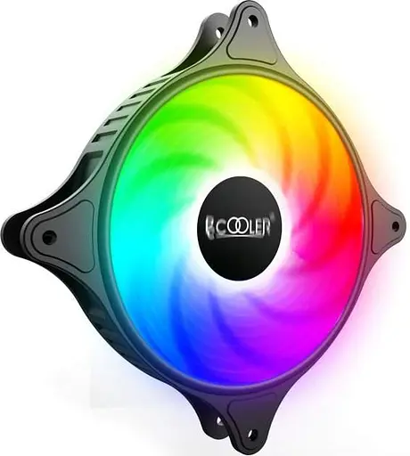 Вентилятор PcCooler Halo Dynamic Color Fan FX-120-3 Black (FX-120-3) - фото 3