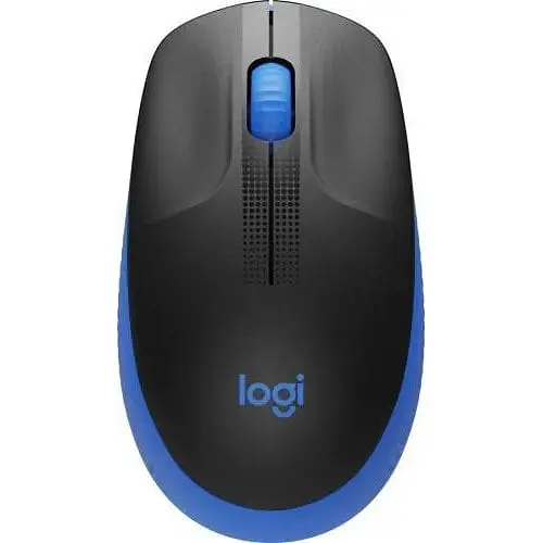Миша Logitech M190 синій/чорний USB бездротова оптична 1000 dpi 3 кнопки 1xAA (910-005907) - фото 1