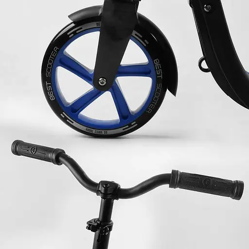 Самокат Best Scooter 92х48х104 см Чорно-синій 000231382 - фото 3