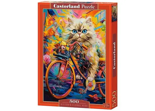 Пазл Castorland puzzle Квіткова прогулянка кошеня, 500 ел. (B-54015)