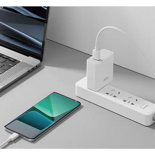 Зарядное устройство XO L128 120W выход USB-A с кабелем Type-C - фото 4